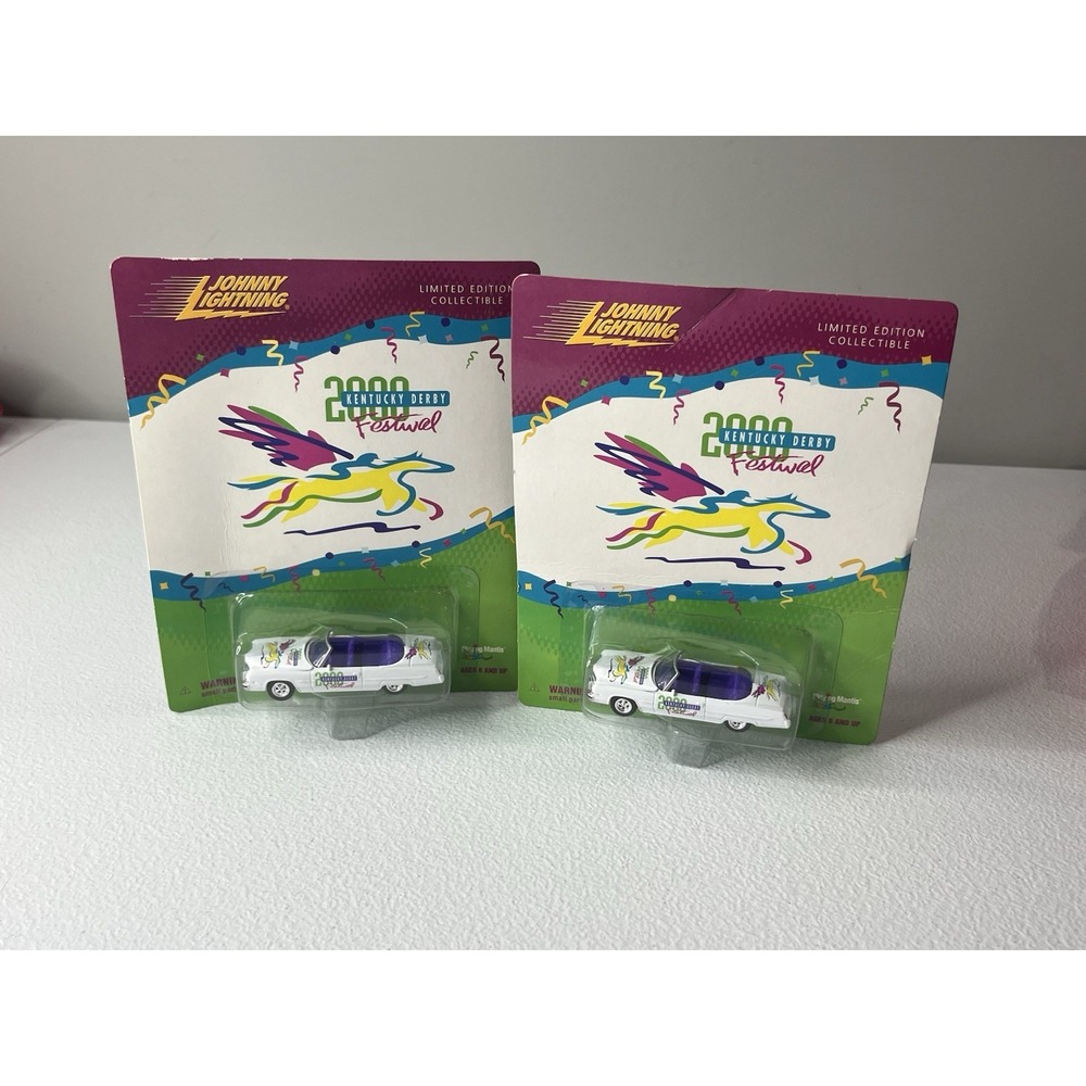 Lot Of 2 Johnny Lightning 1:64 Scale 2000 Kentucky Derby‎ Festival 1973 Cadillac